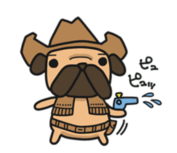 Dear Sirs Mr.Pug sticker #15100895