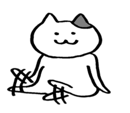 A cat that does not feel motivated sticker #15102066