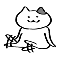 A cat that does not feel motivated sticker #15102066