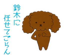 poodle suzuki's everyday sticker #15102425