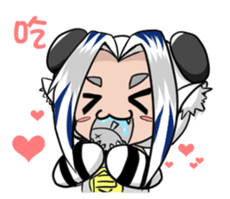 Genbu and her friends sticker #15102886