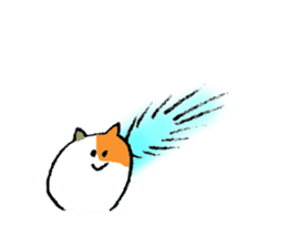 Calico cat's name is Isozaki sticker #15103449