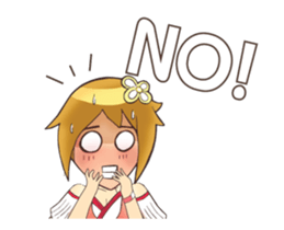 Lady character 000 sticker #15103781