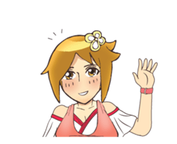 Lady character 000 sticker #15103782