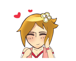 Lady character 000 sticker #15103784