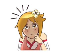 Lady character 000 sticker #15103795