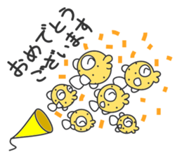 Yellow boxfish stickers sticker #15103932