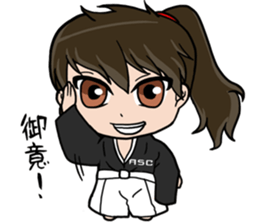 ASC Samurai sticker #15104040