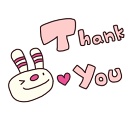 The striped rabbit 3 (Nagoya dialect) sticker #15104208