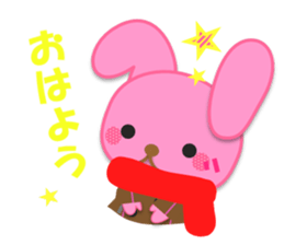 Rabbit and bear daily(It's often used.) sticker #15104244