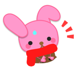 Rabbit and bear daily(It's often used.) sticker #15104249