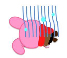 Rabbit and bear daily(It's often used.) sticker #15104252