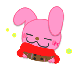 Rabbit and bear daily(It's often used.) sticker #15104256