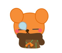 Rabbit and bear daily(It's often used.) sticker #15104260