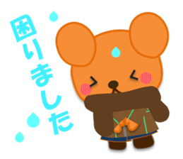 Rabbit and bear daily(It's often used.) sticker #15104265