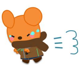 Rabbit and bear daily(It's often used.) sticker #15104268