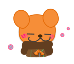 Rabbit and bear daily(It's often used.) sticker #15104269