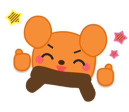 Rabbit and bear daily(It's often used.) sticker #15104272