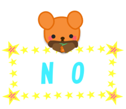 Rabbit and bear daily(It's often used.) sticker #15104276