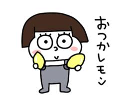 Short hair girls moving sticker #15105122