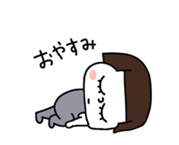 Short hair girls moving sticker #15105127