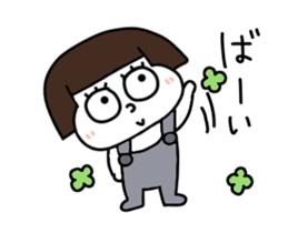 Short hair girls moving sticker #15105139