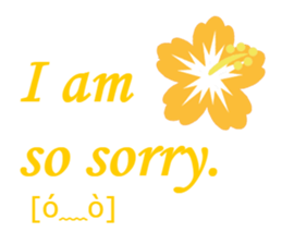 LOVE Hibiscus sticker #15105773