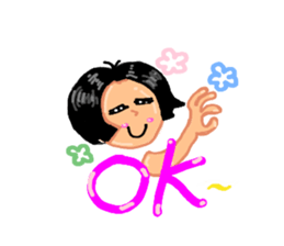 ou ma(mother) sticker #15106838