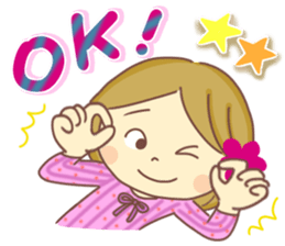 Sticker of Flower decoration cute girl sticker #15107318