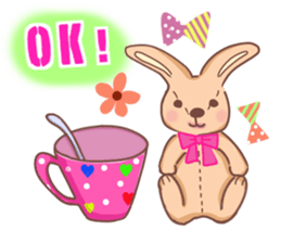 Sticker of Flower decoration cute girl sticker #15107337