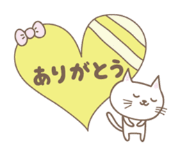 Hearts and Cats stickers sticker #15108234
