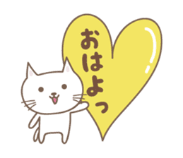 Hearts and Cats stickers sticker #15108240