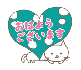 Hearts and Cats stickers sticker #15108241