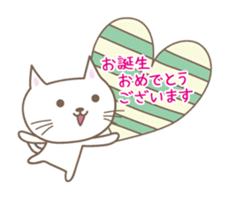 Hearts and Cats stickers sticker #15108249