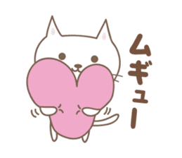 Hearts and Cats stickers sticker #15108263