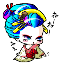 Japanese Oiran stickers "All Sisters"2 sticker #15108997