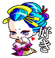 Japanese Oiran stickers "All Sisters"2 sticker #15108998