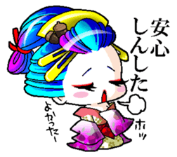 Japanese Oiran stickers "All Sisters"2 sticker #15109000