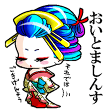 Japanese Oiran stickers "All Sisters"2 sticker #15109002