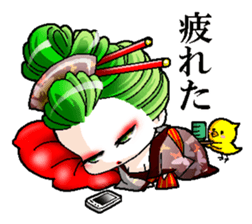 Japanese Oiran stickers "All Sisters"2 sticker #15109015