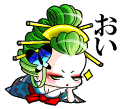 Japanese Oiran stickers "All Sisters"2 sticker #15109018