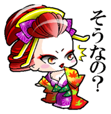 Japanese Oiran stickers "All Sisters"2 sticker #15109029