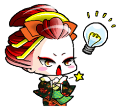 Japanese Oiran stickers "All Sisters"2 sticker #15109031