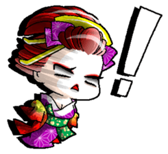Japanese Oiran stickers "All Sisters"2 sticker #15109032