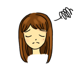 Cute girl Saori sticker #15109807