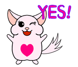 Chinchilla of Chitchi in English sticker #15110117