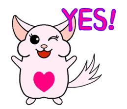Chinchilla of Chitchi in English sticker #15110117