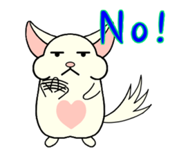 Chinchilla of Chitchi in English sticker #15110118