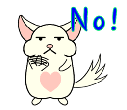 Chinchilla of Chitchi in English sticker #15110118