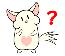 Chinchilla of Chitchi in English sticker #15110121